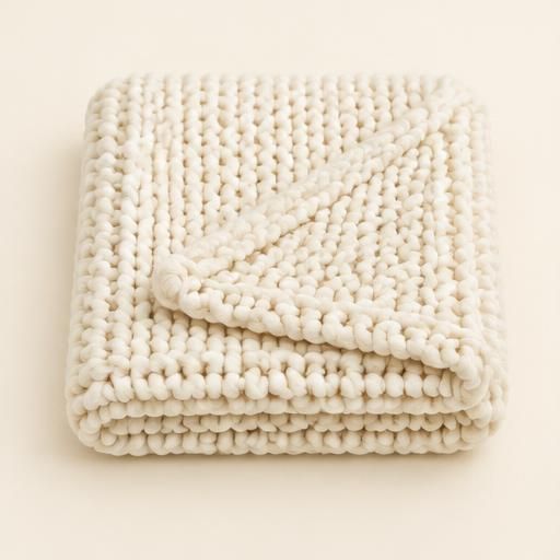 Chunky Knit Baby Blanket — sample product in the Little Bloom demo store