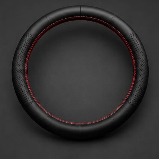 Leather Steering Wheel Cover — sample product in the AUTOVIBE demo store