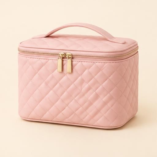 Quilted Travel Cosmetic Bag — sample product in the PureGlow demo store