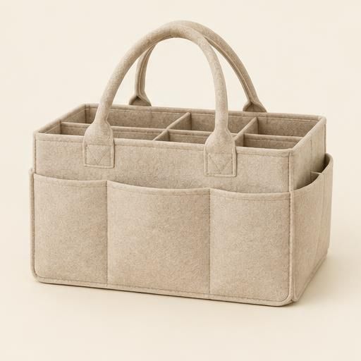 Felt Diaper Caddy — sample product in the Little Bloom demo store